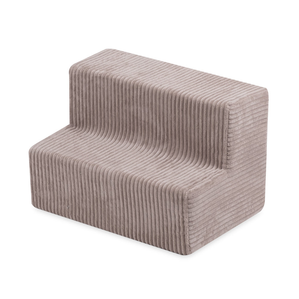 Château de terrain de jeu avec piscine +150 balles (perle, or) – Velours côtelé beige premium – Plush Nest Misioo myplayground
