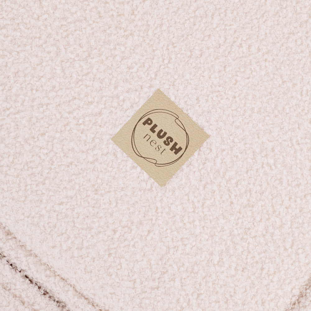 Canapé-lit Foldie - Agneau crème, lavable, imperméable - Plush Nest Misioo myplayground
