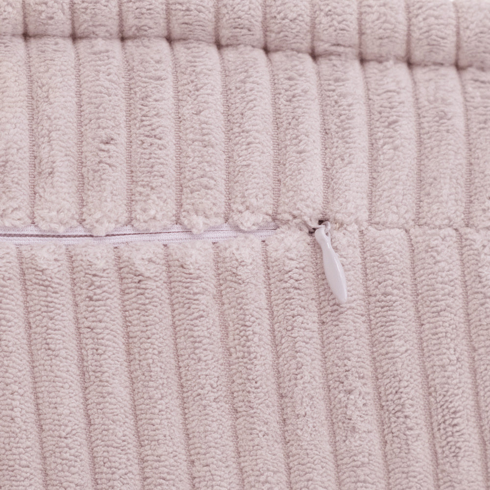 Chaise longue enfant, 150x60x25 cm, velours côtelé rose clair premium - Plush Nest - Misioo Misioo myplayground