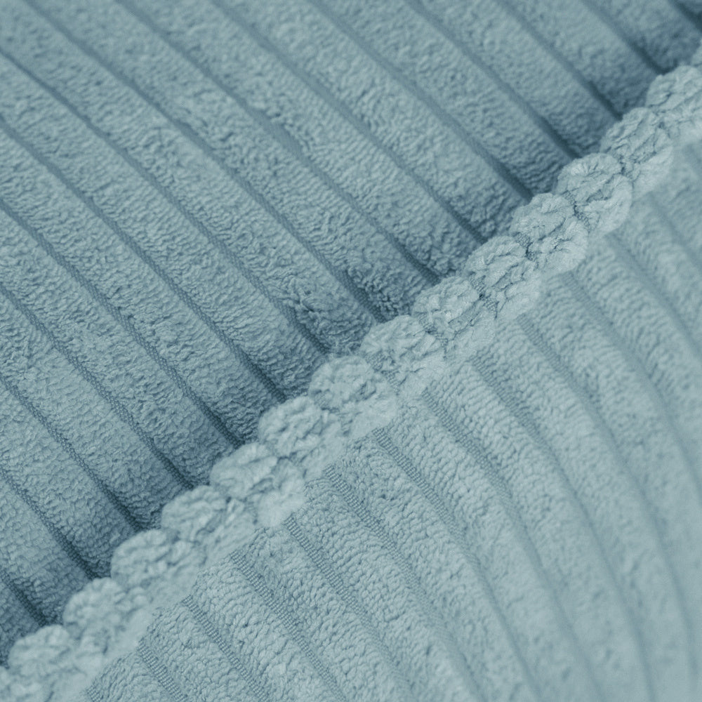 Pouf 60x60 cm - Coussin de sol velours côtelé bleu premium - PLUSH NEST  Misioo Pouf 60x60 cm - Coussin de sol velours côtelé bleu premium - PLUSH NEST myplayground