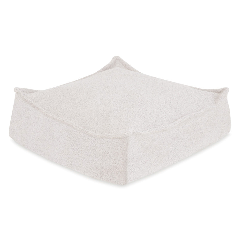 Pouf 60x60 cm - Coussin de sol agneau coloris crème - PLUSH NEST  Misioo Pouf 60x60 cm - Coussin de sol agneau coloris crème - PLUSH NEST myplayground