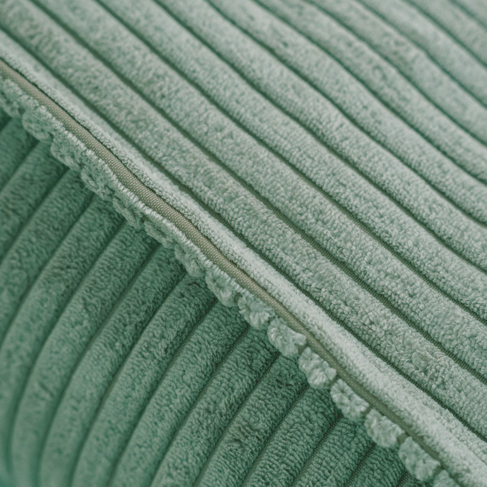 Pouf 60x60 cm - Coussin de sol velours côtelé vert premium - PLUSH NEST  Misioo  myplayground