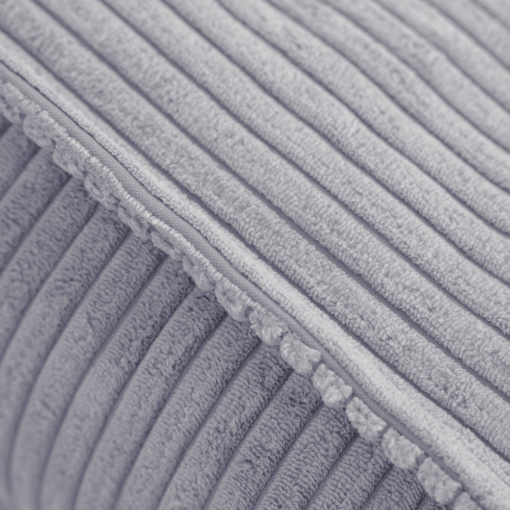 Pouf 60x60 cm - Coussin de sol velours côtelé gris premium - PLUSH NEST  Misioo Pouf 60x60 cm - Coussin de sol velours côtelé gris premium - PLUSH NEST myplayground