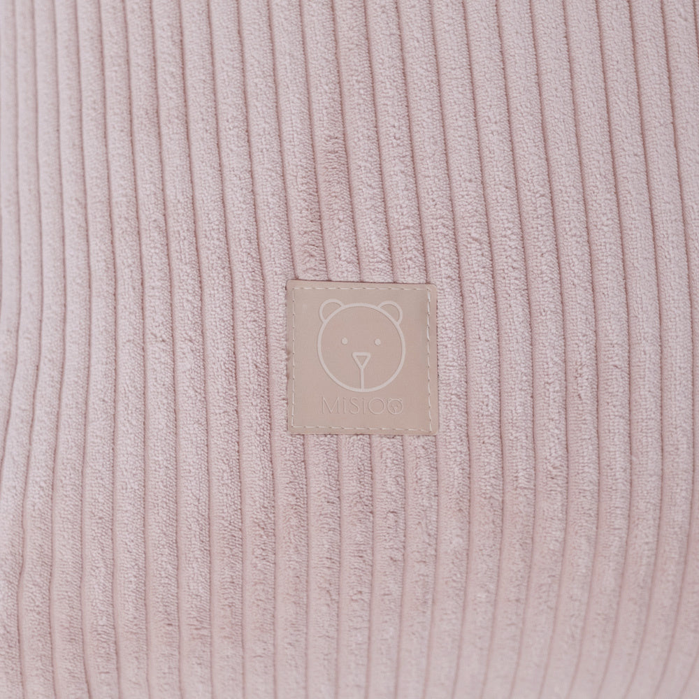 Pouf sac  120x80 cm- pouf en velours côtelé rose clair premium - Plush Nest  Misioo  myplayground