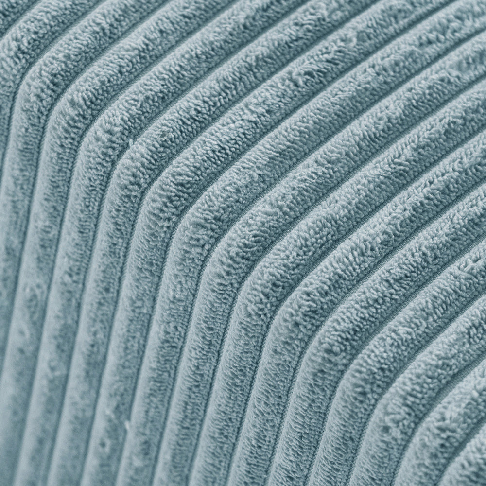 La matière en velours côtelé confère au pouf un toucher doux et agréable, tout en assurant une excellente résistance à l’usure.