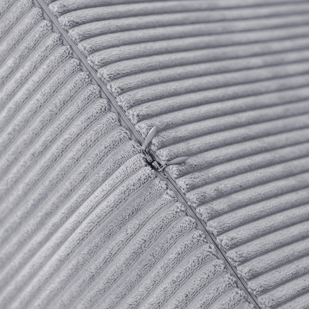 velours côtelé doux et résistant (corduroy premium), avec housse lavable et déhoussable