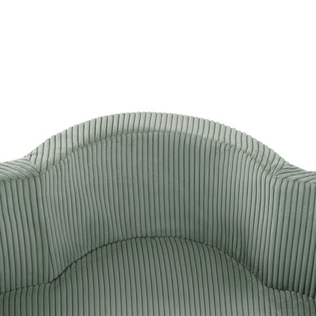 Piscine pour tout-petits Floral Fun Zone en forme de fleur, tissu en velours côtelé premium vert rembourrage mousse, espace de jeu sécurisé