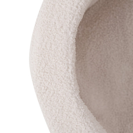 Piscine bébé sans balles Floral Fun Zone, design élégant en tissu crème velours côtelé, parfaite pour la motricité fine.