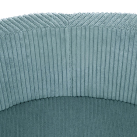 PLUSH NEST - Misioo - Piscine à balles, 90x30 cm, Ronde, Bleue, Velours Côtelé Premium Piscine à balles Misioo myplayground