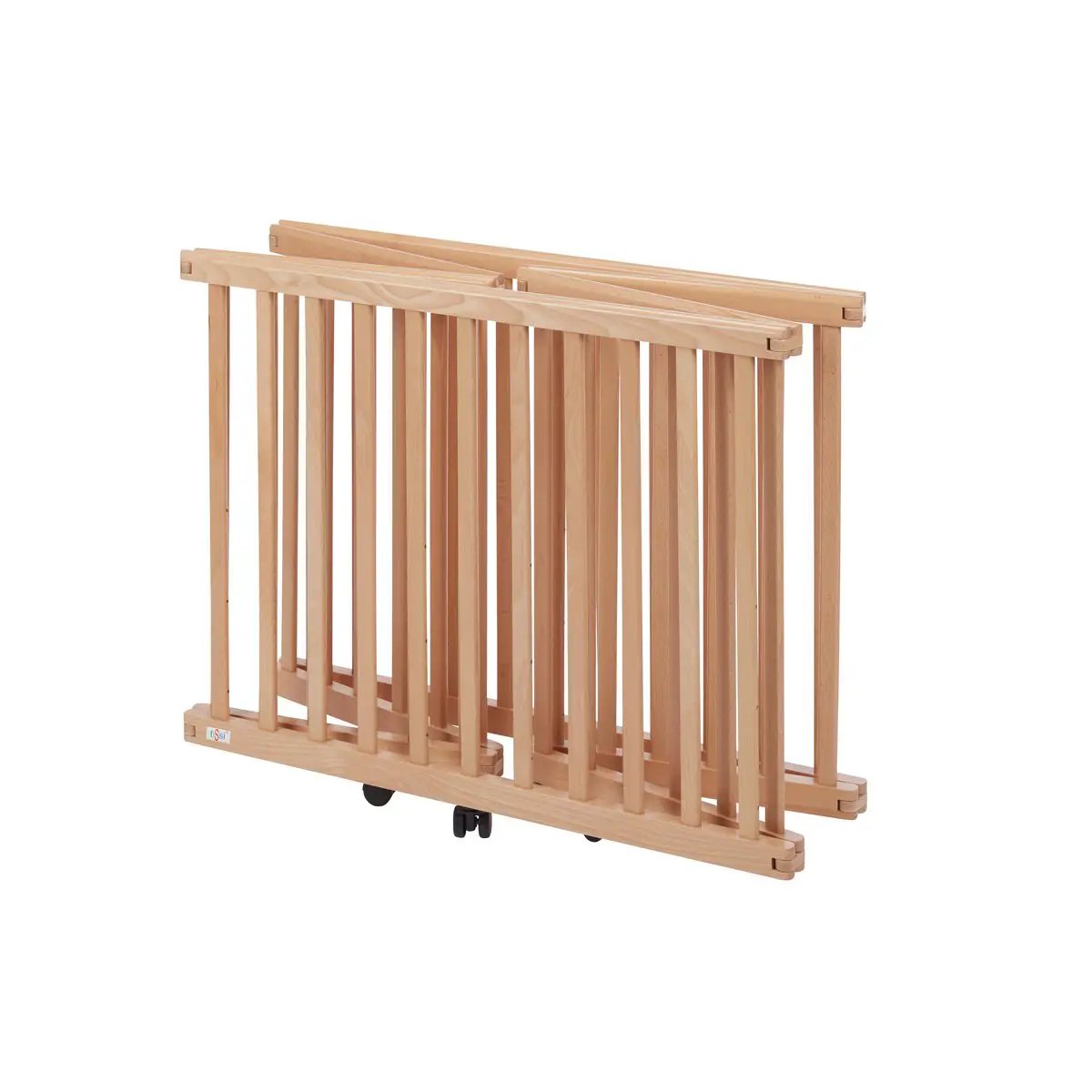 Parc bébé hexagonal en hêtre naturel – tiSsi – vue 4