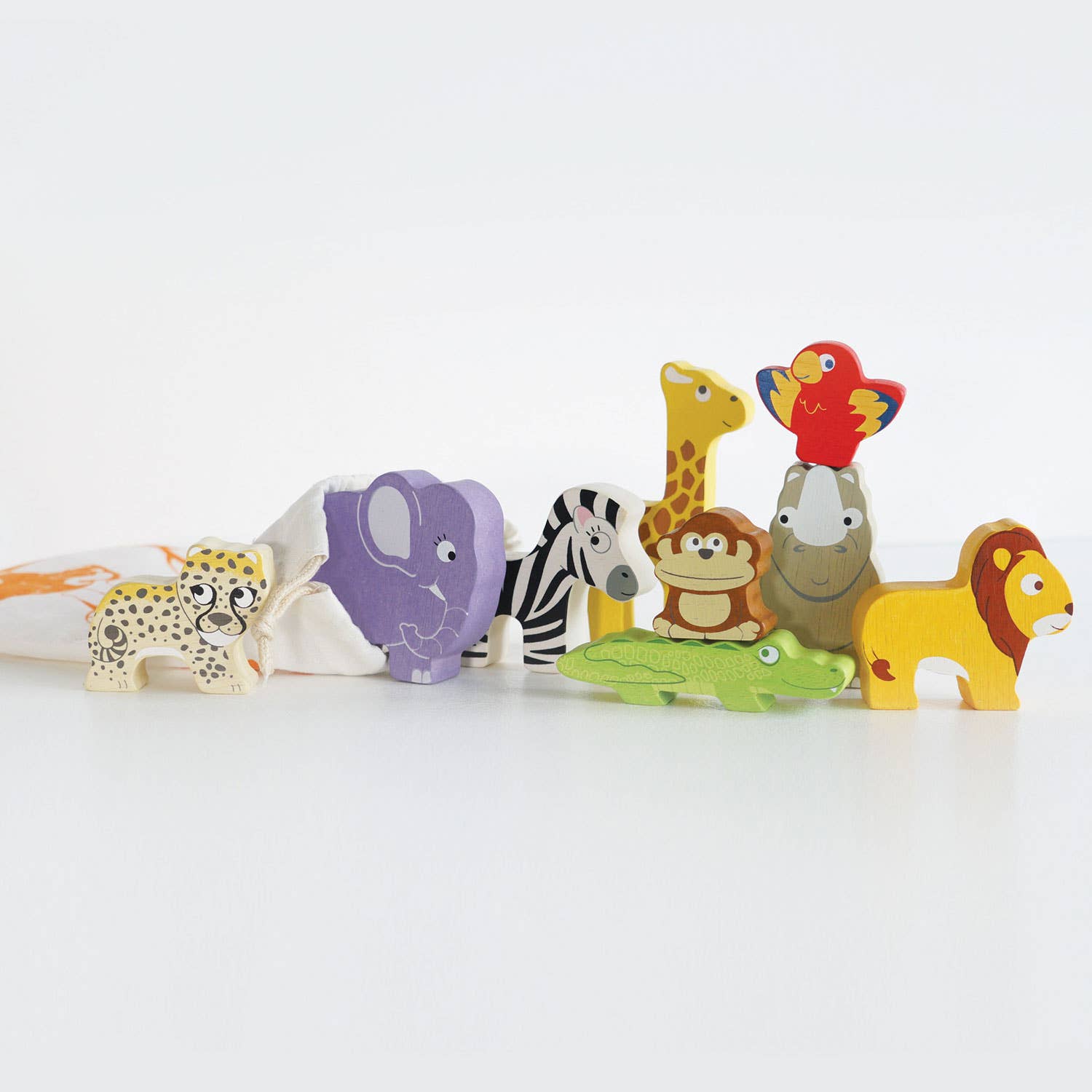 Jeu d'empilage en Afrique - Jeu Montessori enfant Le Toy Van myplayground
