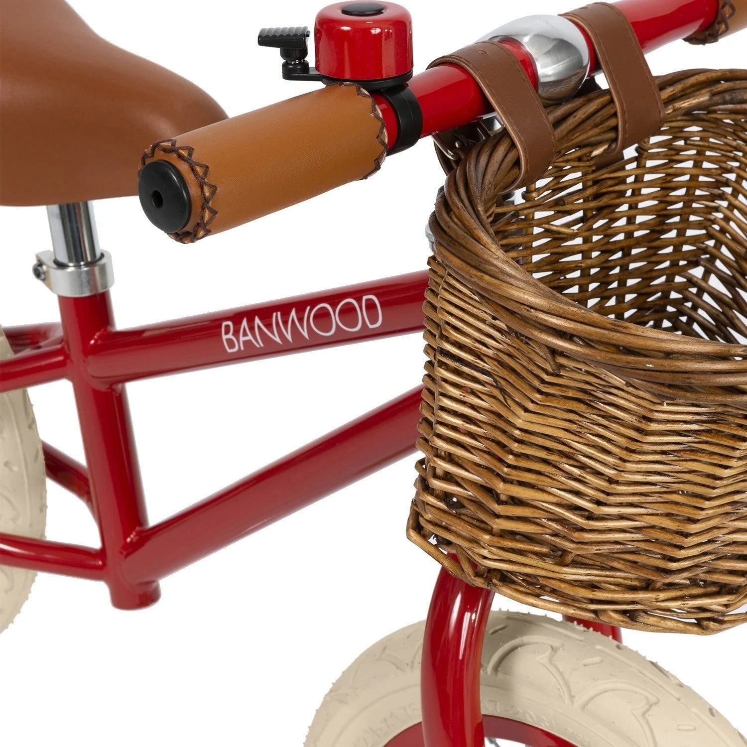 Vélo classique rouge Banwood – Draisienne en bois évolutive pour enfants de 3 à 5 ans