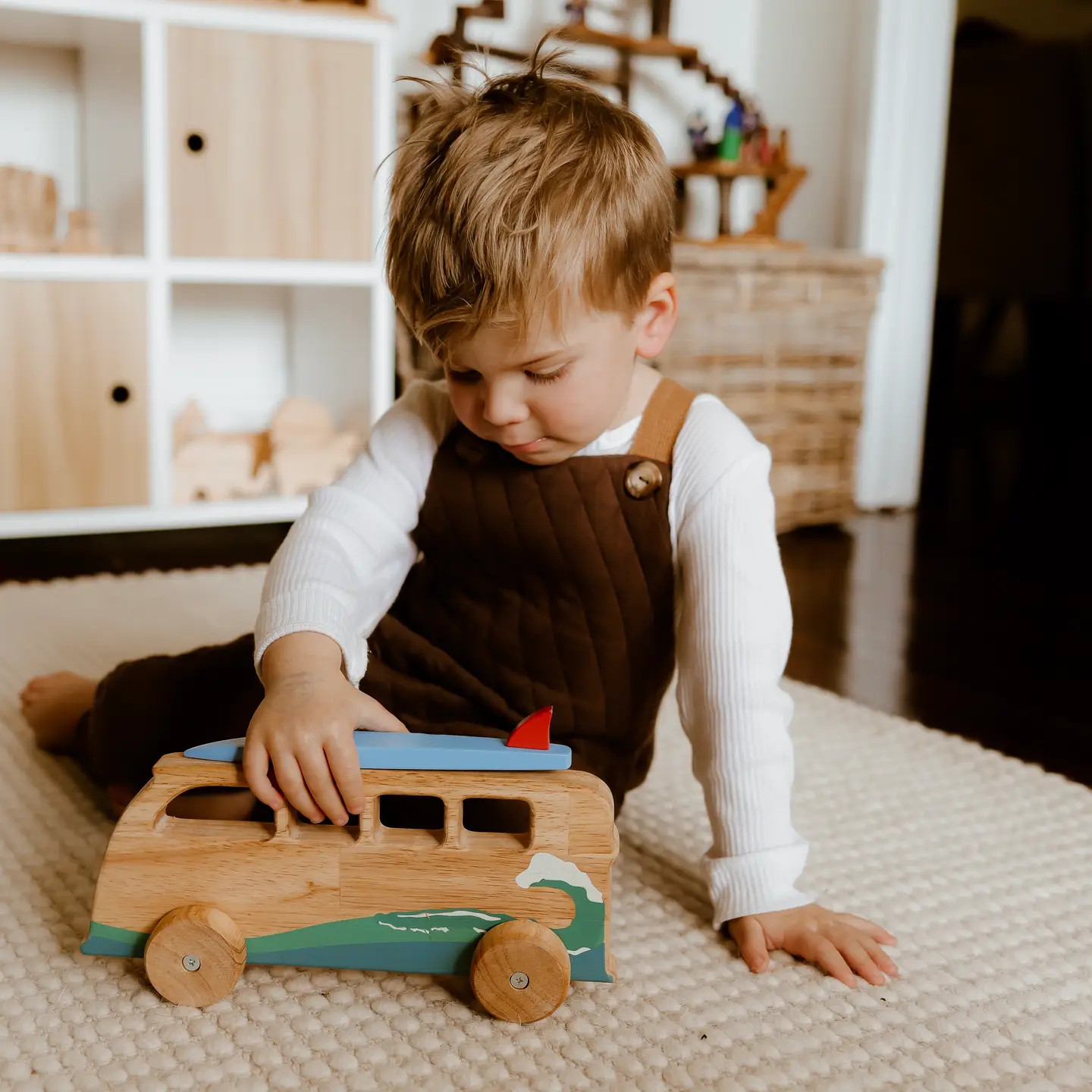 Camionnette pare-chocs - Qroys Jeux d'éveil QToys USA Camionnette pare-chocs - Qroys myplayground