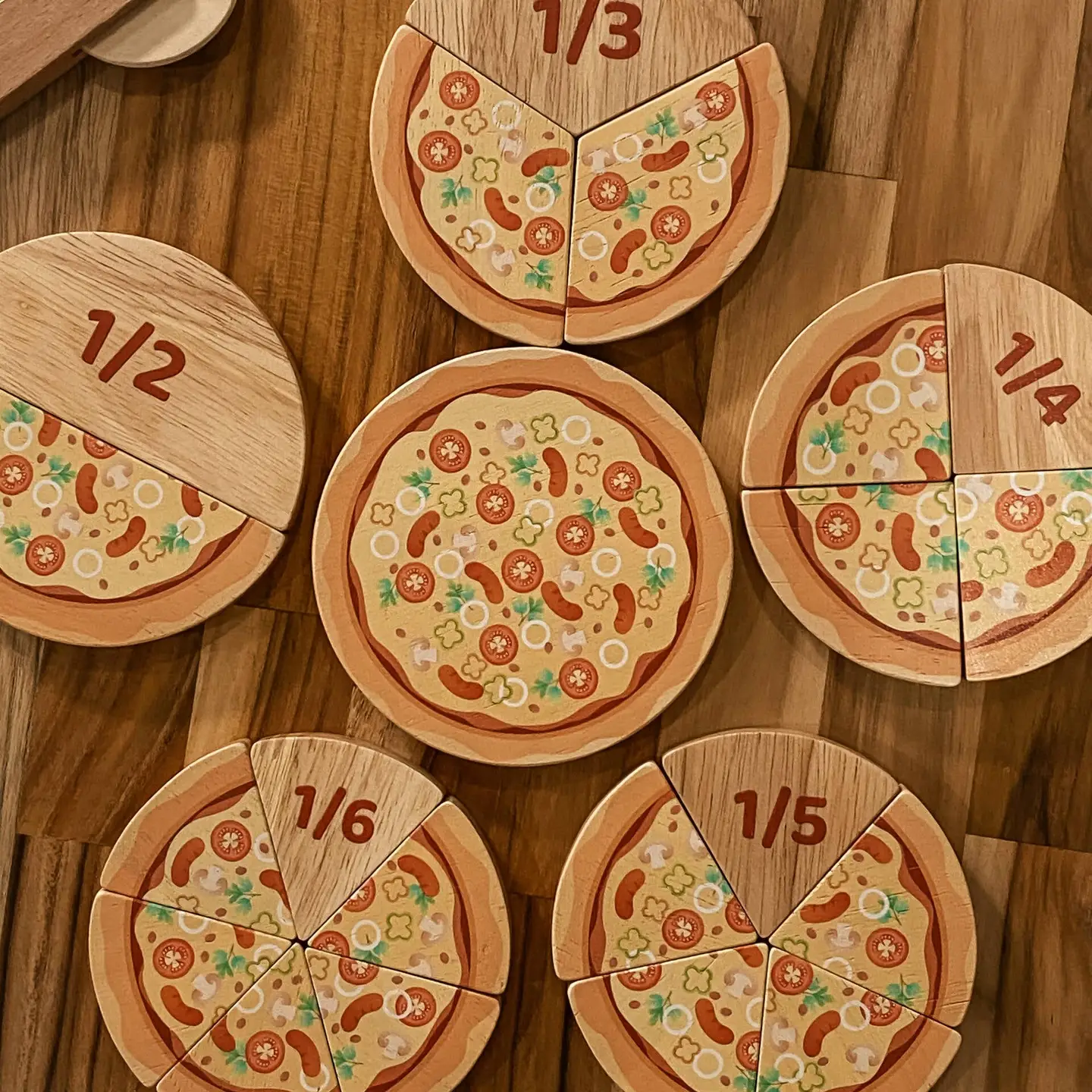 Kit d'apprentissage des fractions de pizza - Qtoys jeux éducatifs QToys USA Kit d'apprentissage des fractions de pizza - Qtoys myplayground