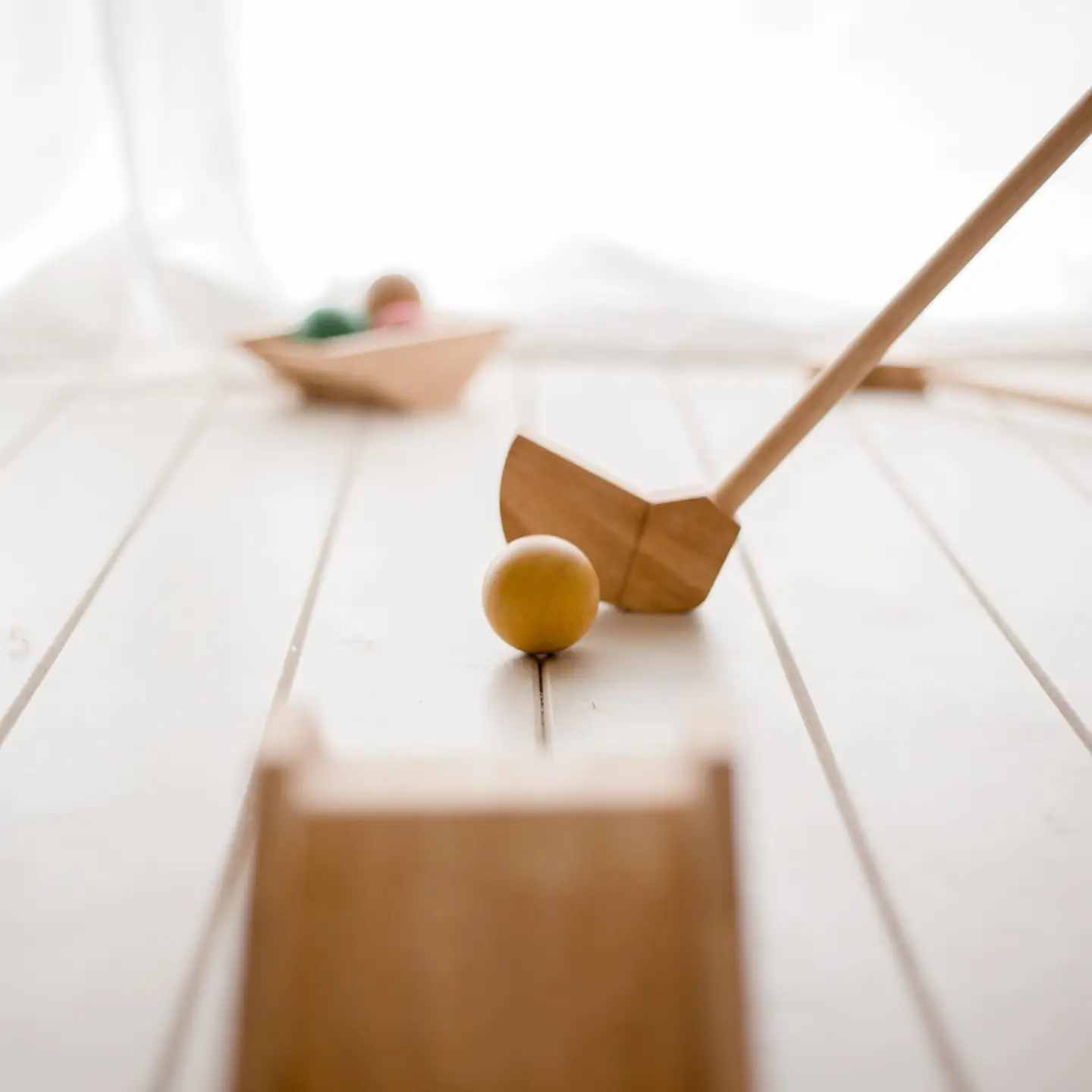 kit de minigolf - motricité, bois naturel, 3 ans+ - qtoys Jeux d'éveil QToys USA kit de minigolf - motricité, bois naturel, 3Kit de Mini-Golf en Bois pour Enfants dès 3 Ans - Qtoys | Jouet Montessori Durable ans+ - qtoys myplayground