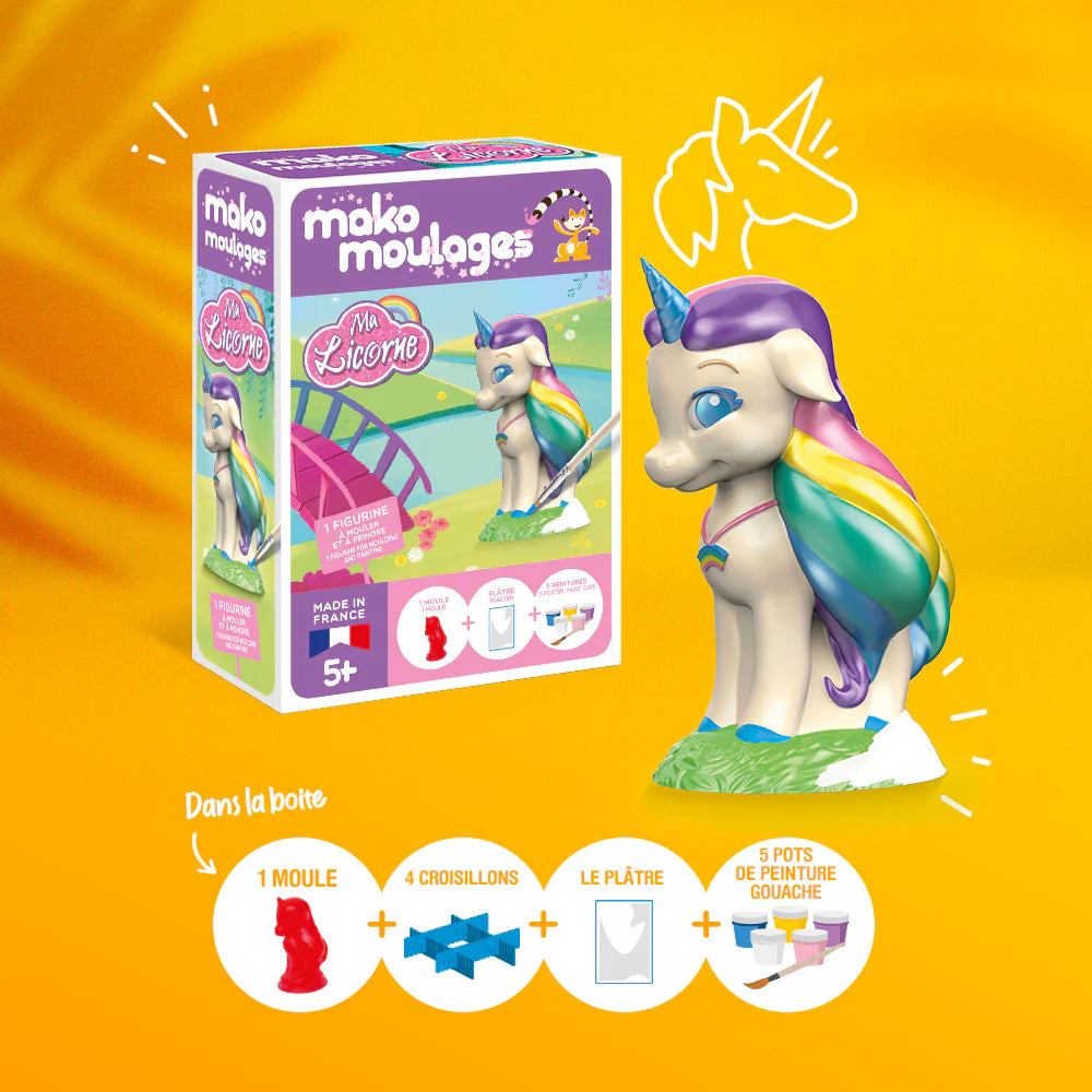 Mako Moulages - Ma Licorne Arc-en-ciel - Mako Créations Mako Créations Mako Moulages - Ma Licorne Arc-en-ciel - Mako Créations myplayground