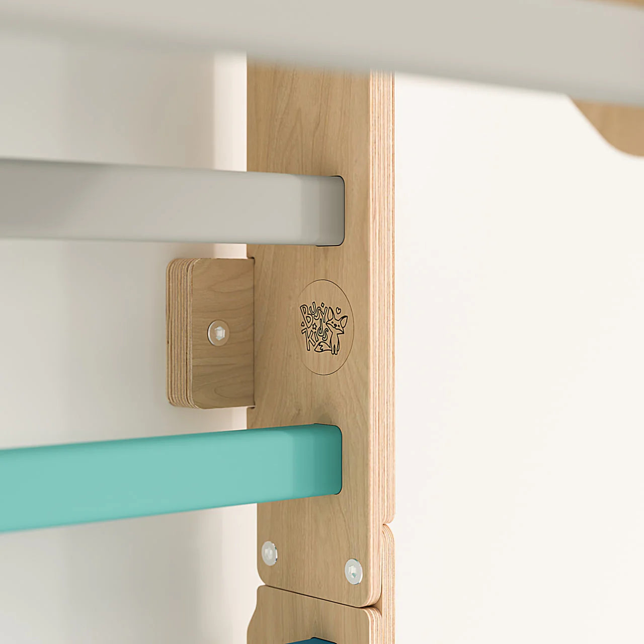 BusyKids - Ensemble (Maxi) Mur Suédois + Triangle Pikler + Bascule + 2 Planches à Double Face Couleur Menthe - Bois Natura - 12 à 18 mois BusyKids BusyKids - Ensemble (Maxi) Mur Suédois + Triangle Pikler + Bascule + 2 Planches à Double Face Couleur Menthe - Bois Natura - 12 à 18 mois myplayground
