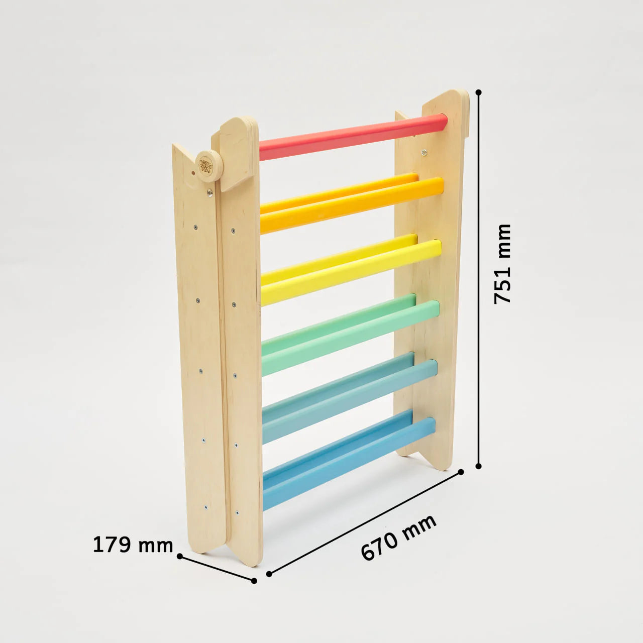 BusyKids - Triangle de Motricité Pikler Couleurs Arc-en-ciel - Bois Natura - 12 à 18 mois BusyKids BusyKids - Triangle de Motricité Pikler Couleurs Arc-en-ciel - Bois Natura - 12 à 18 mois myplayground
