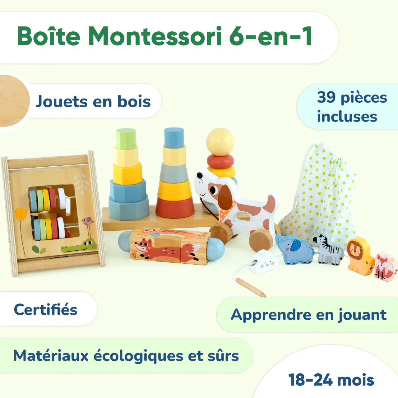 BusyKids - Coffret de Jeu Montessori - ensemble pour les enfants - 18 à 24 mois BusyKids BusyKids - Coffret de Jeu Montessori - ensemble pour les enfants - 18 à 24 mois myplayground