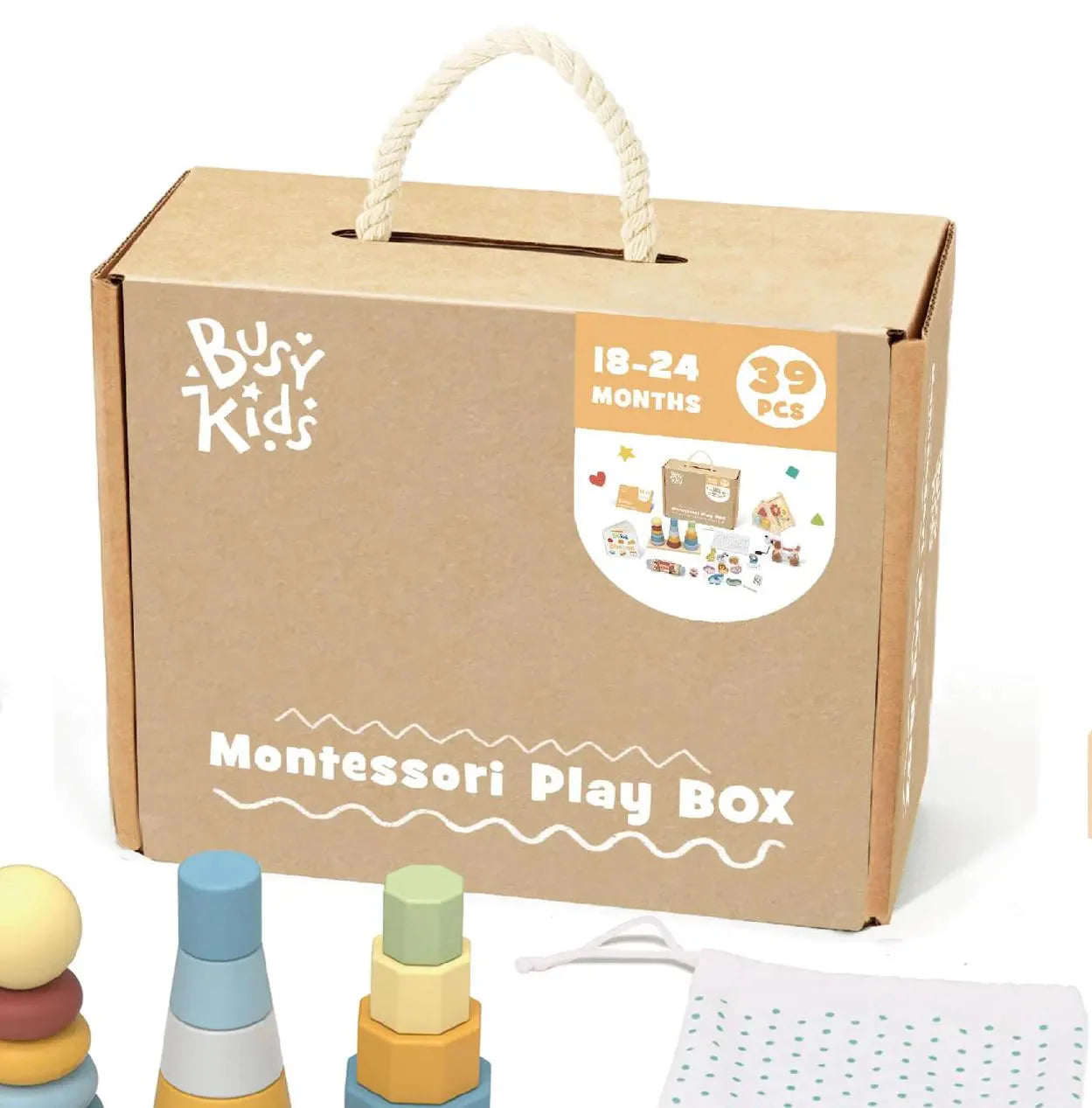 BusyKids - Coffret de Jeu Montessori - ensemble pour les enfants - 18 à 24 mois BusyKids BusyKids - Coffret de Jeu Montessori - ensemble pour les enfants - 18 à 24 mois myplayground