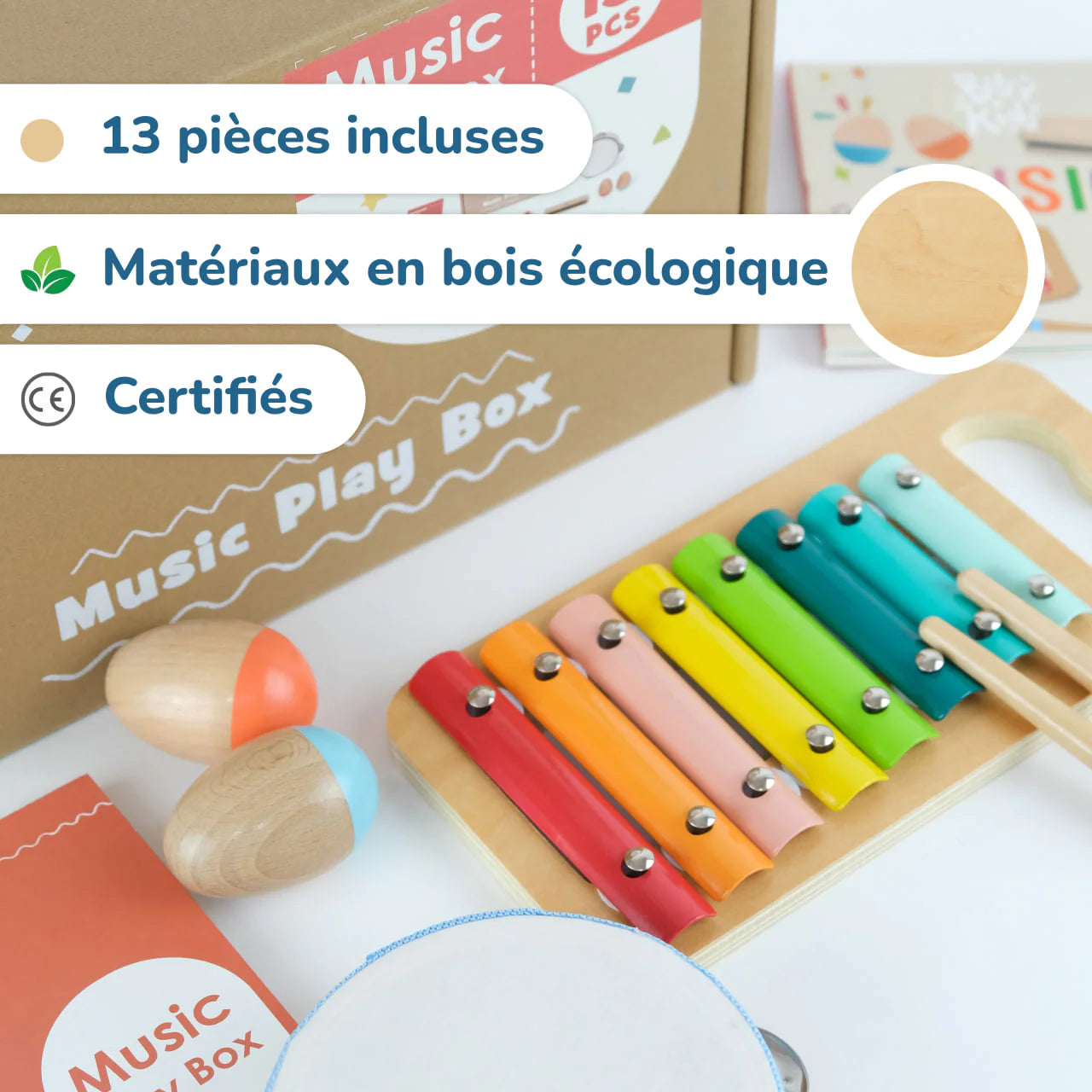 BusyKids - Coffret de Jeu Musical Montessori - 18 à 24 mois BusyKids BusyKids - Coffret de Jeu Musical Montessori - 18 à 24 mois myplayground