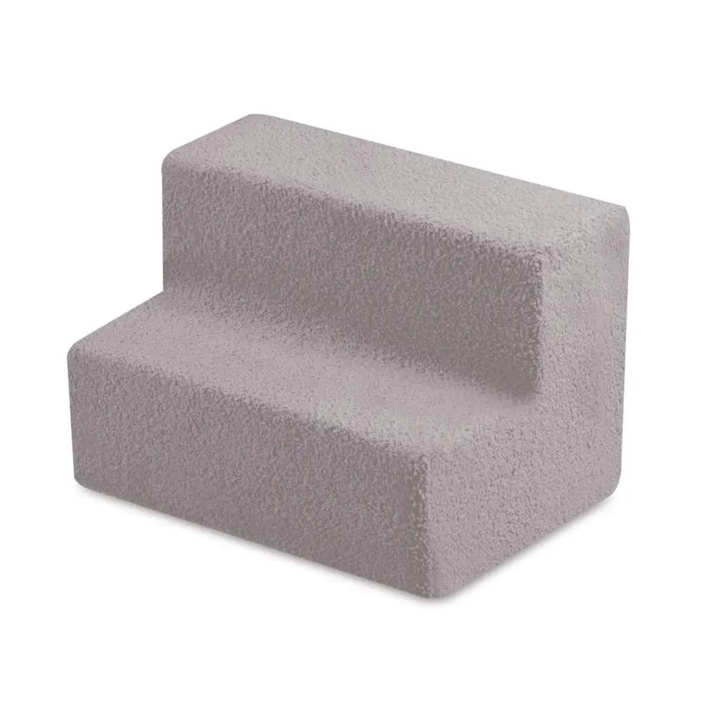Château de terrain de jeu avec piscine +150 balles (perle, argent) – Peau de mouton grise –Plush Nest by Misioo