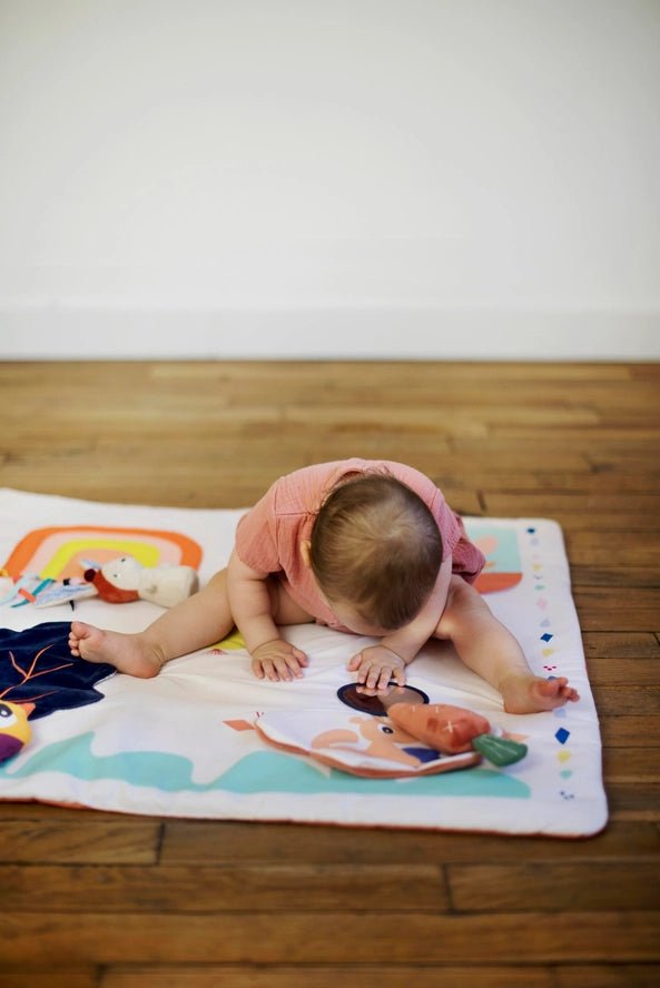 Tapis d'Éveil Gabin Lapin - 80 x 80 cm - Ebulobo - myplayground