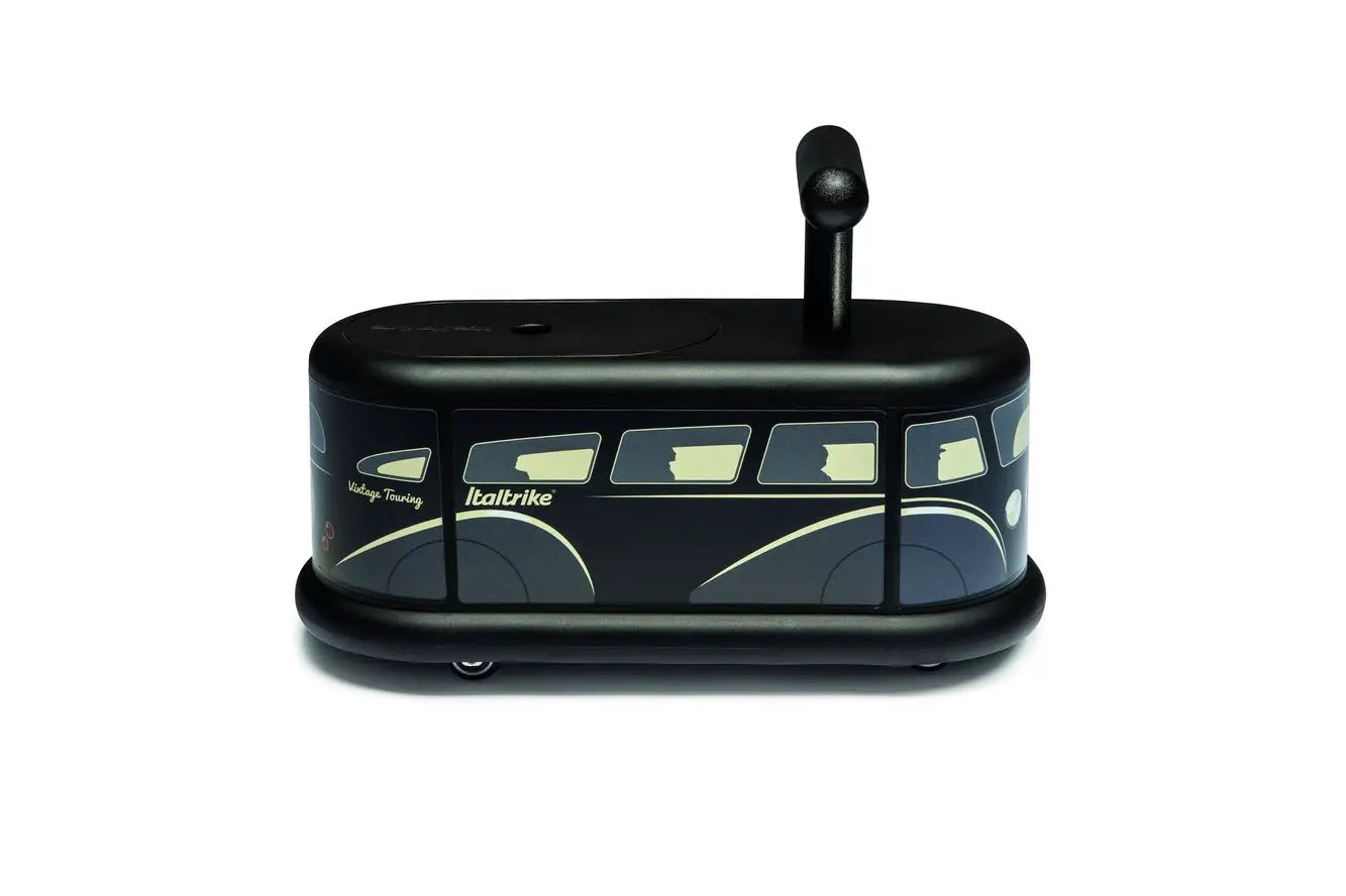 Porteur Bus Vintage Noir Italtrike Pour Enfants 1 À 6 Ans Robuste Et Stylé Design Rétro by Italtrike
