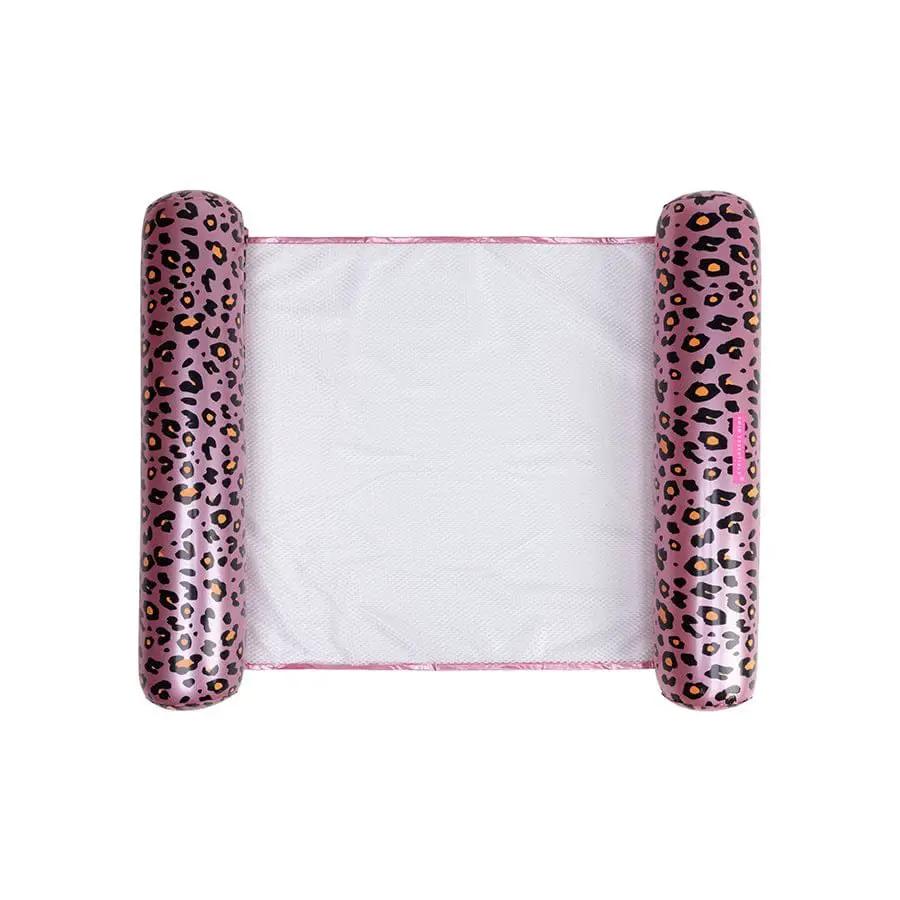 Hamac flottant - imprimé léopard rose gold, gonflable - Swim Essentials by Swim Essentials