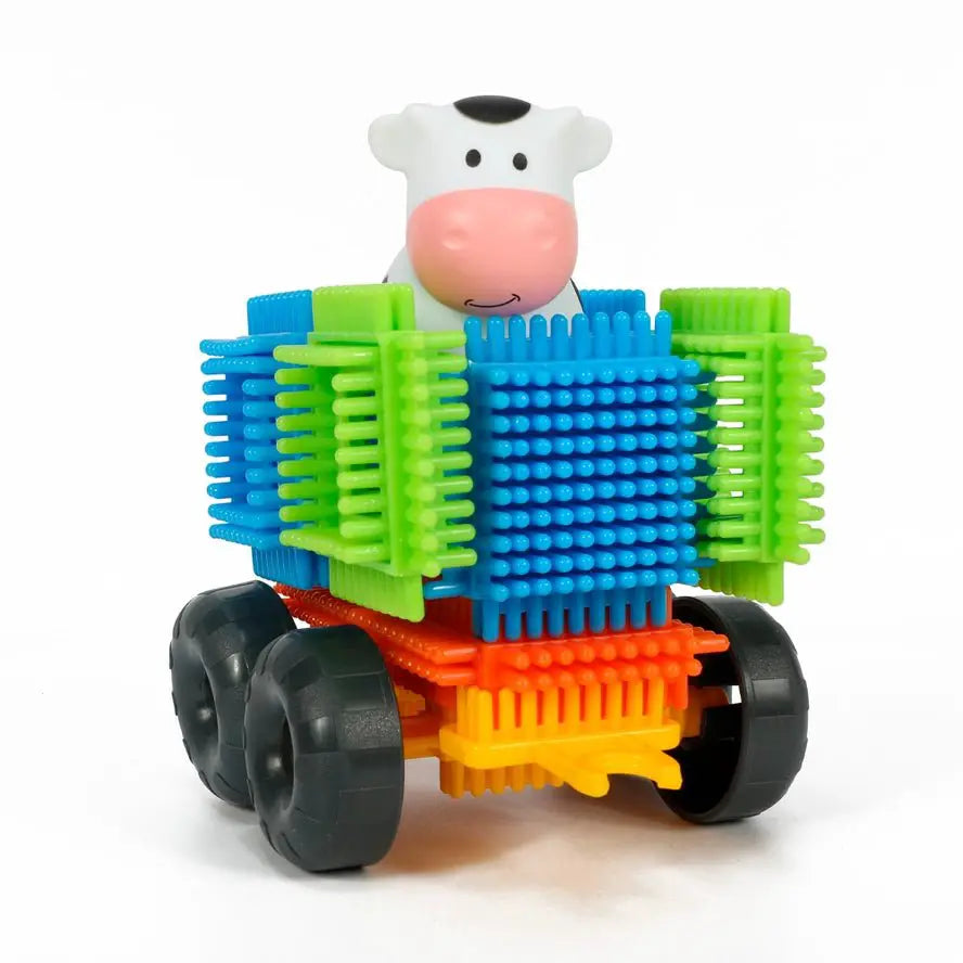 Coffret de 50 Bloko + 3 figurines 3D ferme - Bloko by Bloko