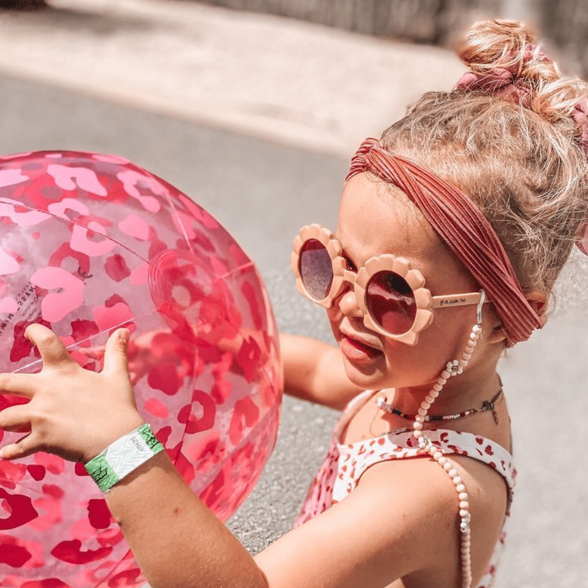 Balle - Imprimé Néon Panterprint, jeu de plage - Swim Essentials - myplayground