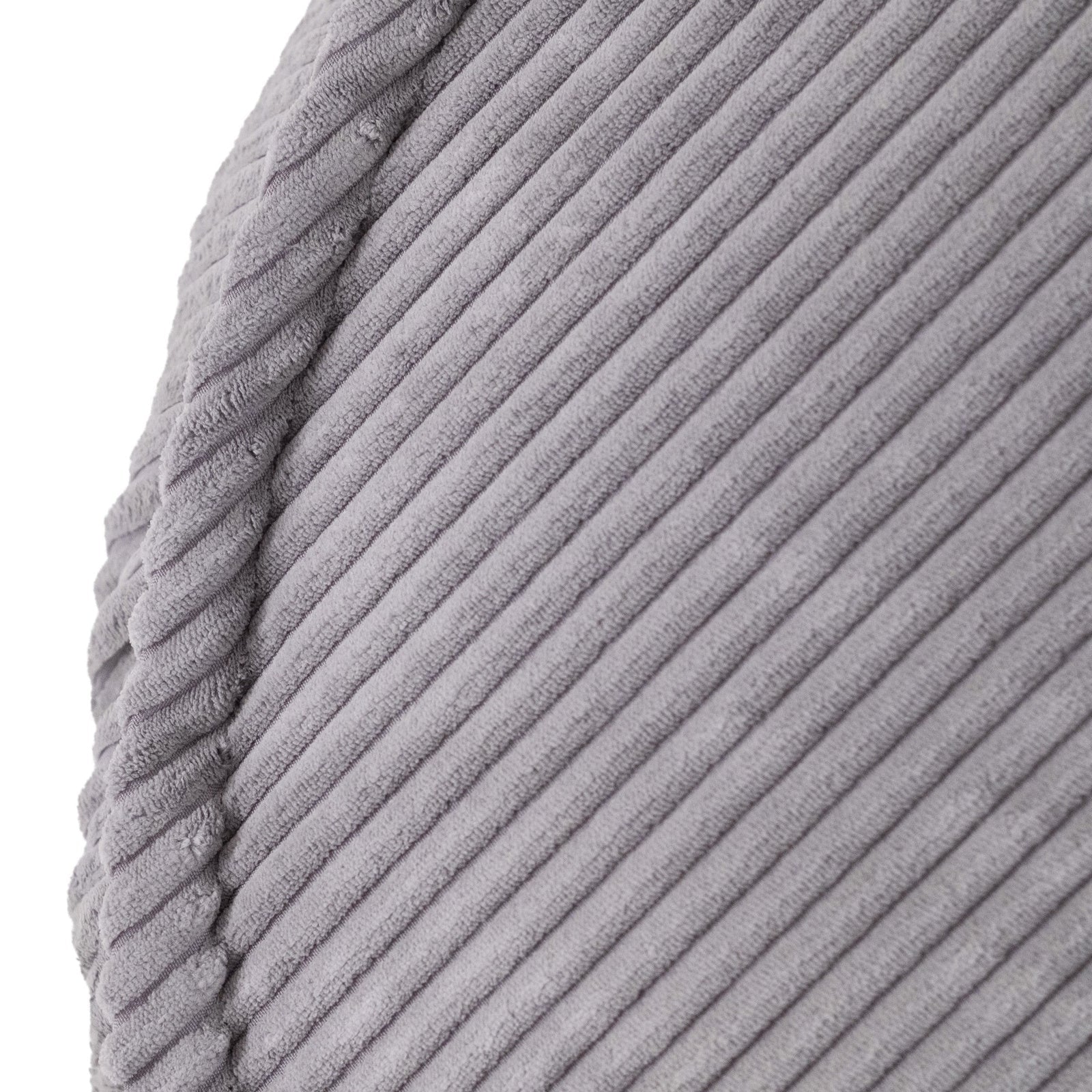 Fauteuil Huggy Bear - 68x45, gris velours côtelé - Plush Nest - myplayground