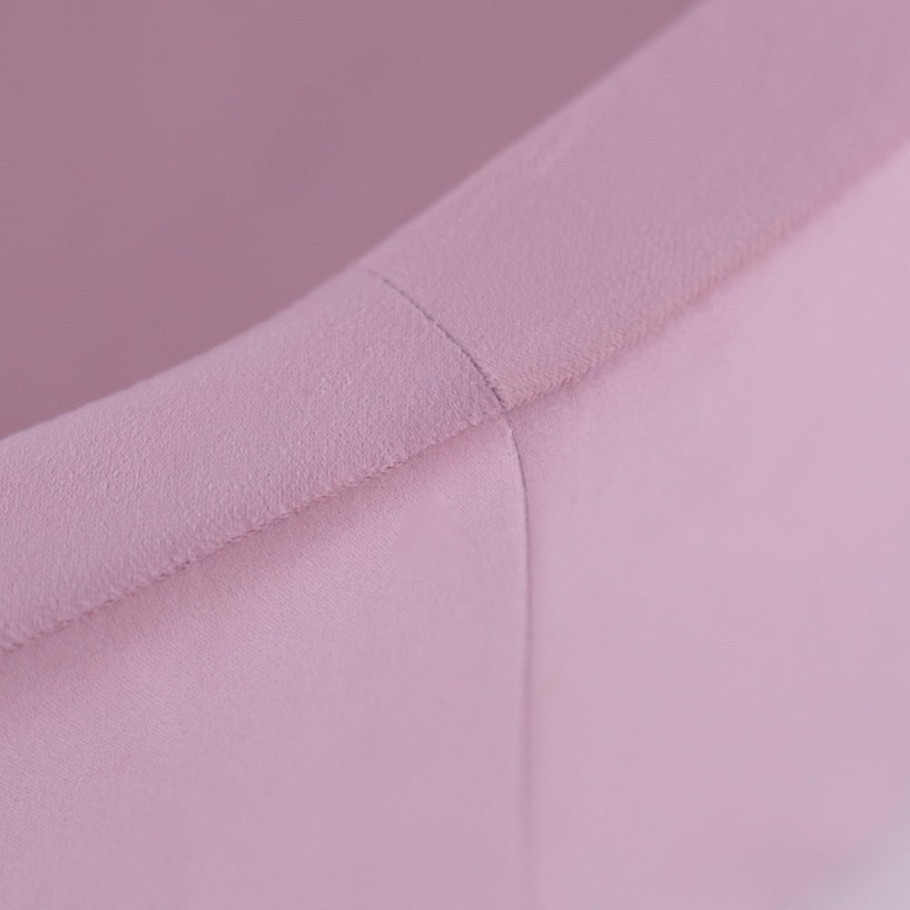 Piscine à balles, rose, ronde, velours, 90x30 (200 boules : rose, argent, perle) - Plush Nest - Misioo - myplayground