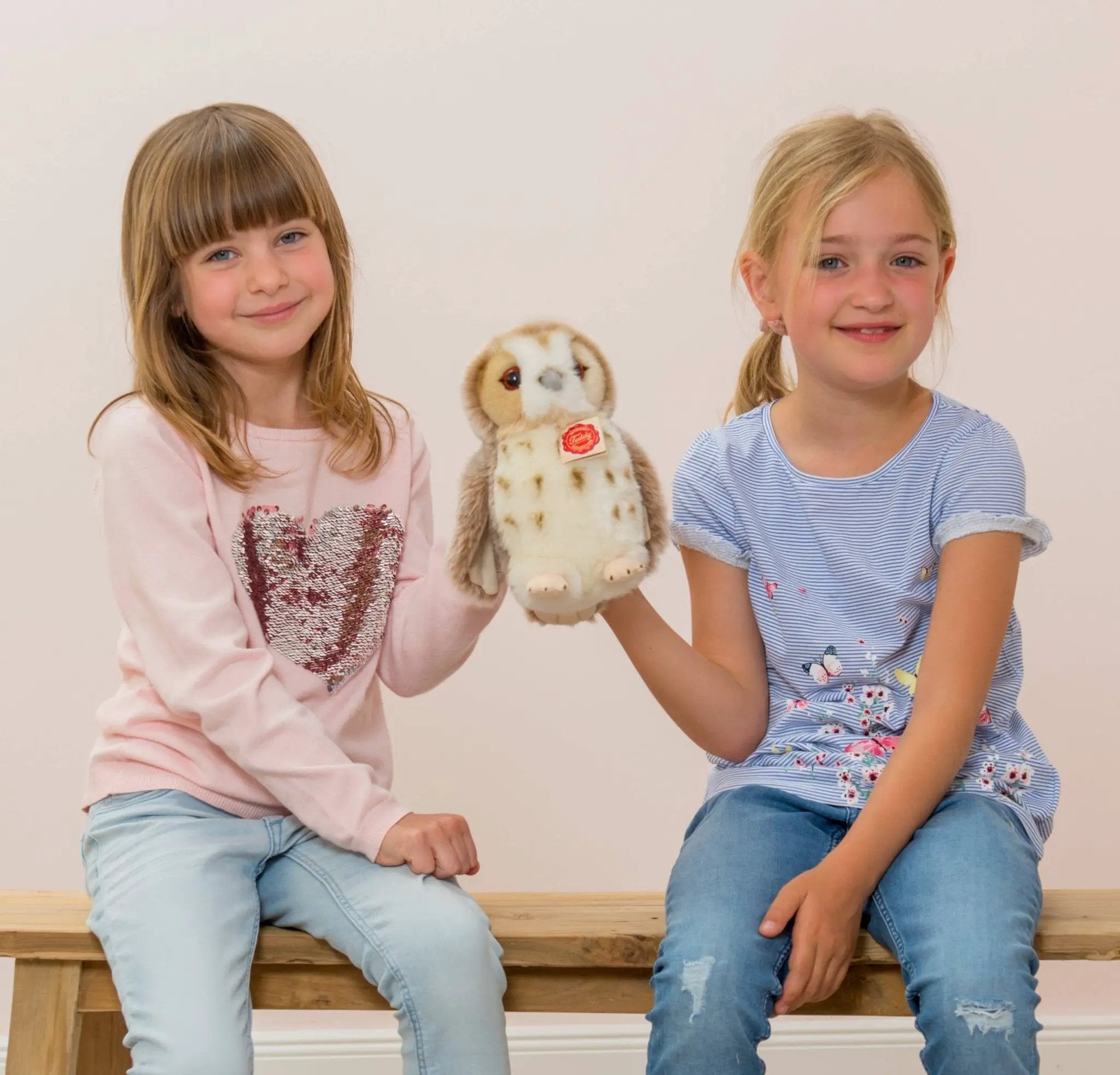 Hibou beige 20 cm - peluche - peluche by Teddy Hermann