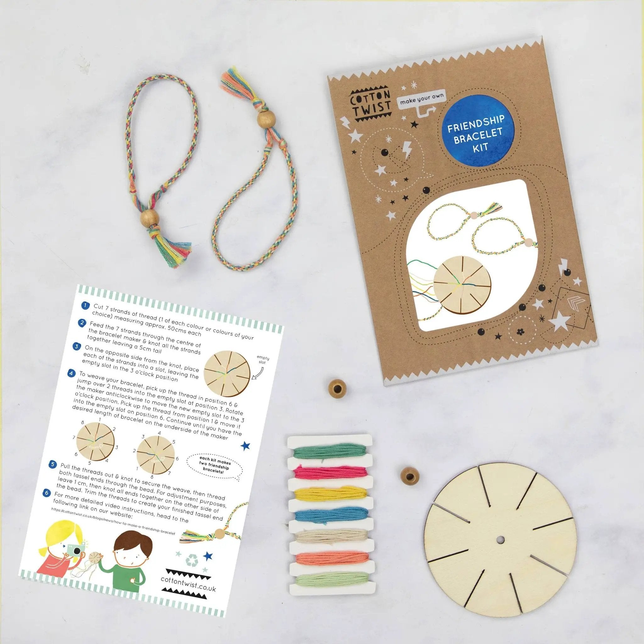 Créez votre propre kit de bracelet d'amitié by Cotton Twist