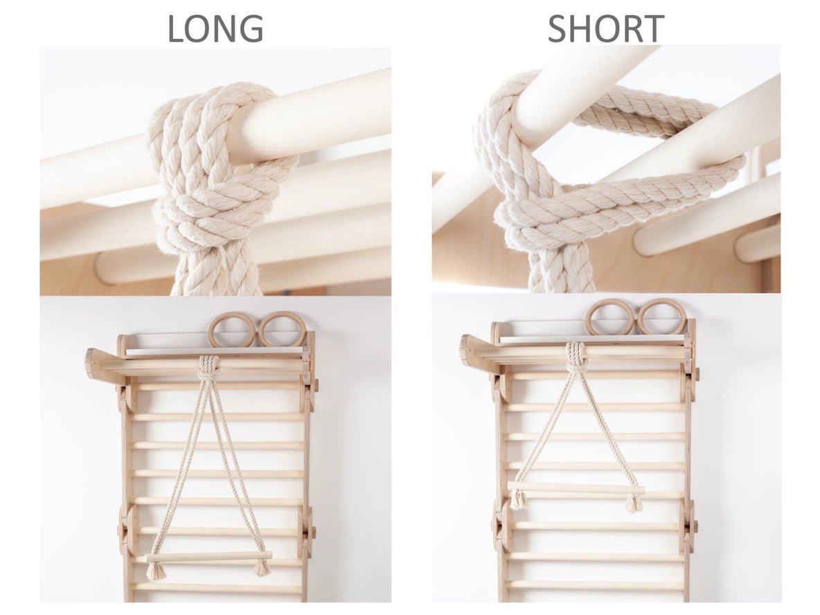 Anneaux de Gym et Barre Trapézoïdale Happymoon - Équipement de Gymnastique - Jeu de motricité enfant - Happymoon - myplayground