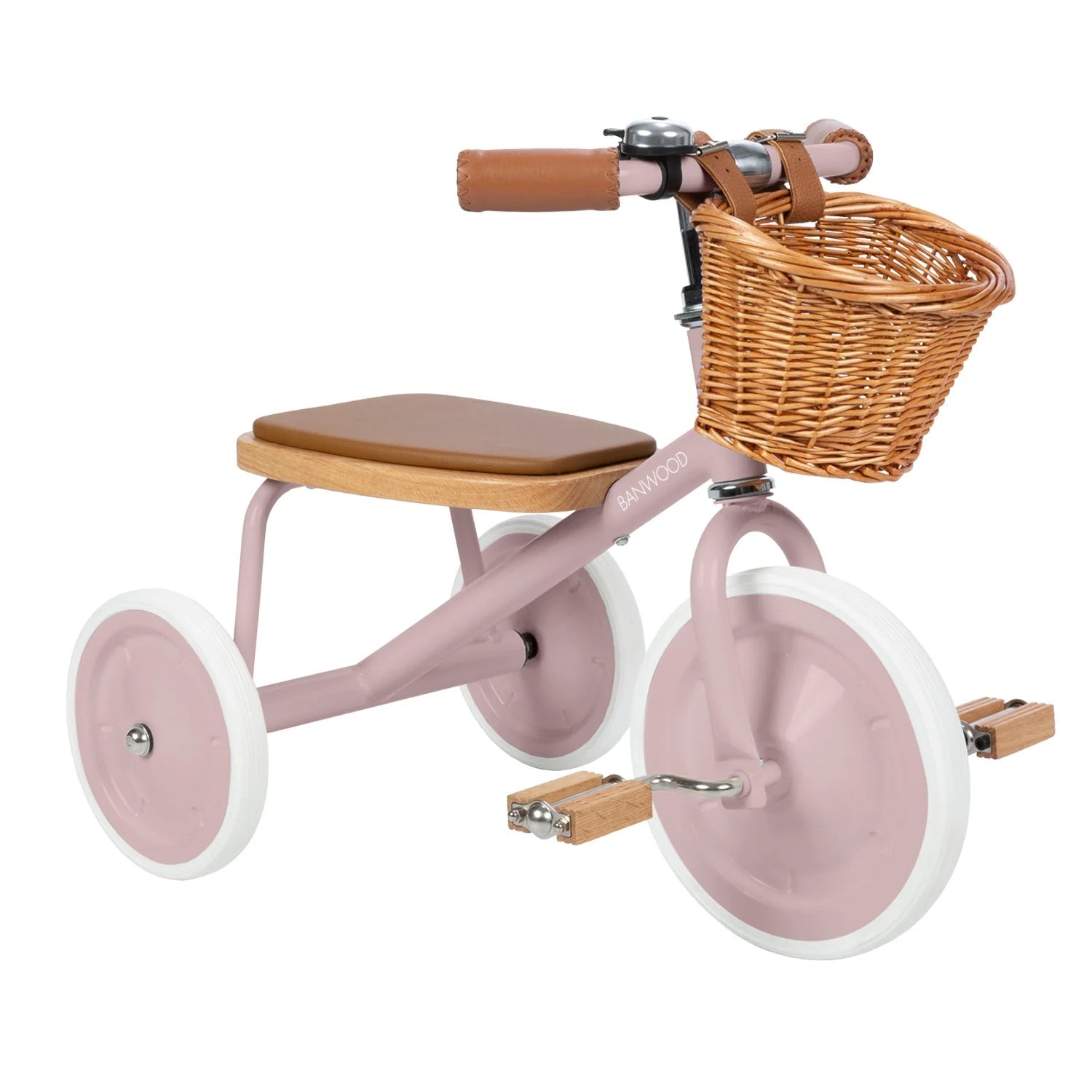 Tricycle - rose poudre, 2 à 6 ans, jeu de motricité enfant - Banwood by Banwood