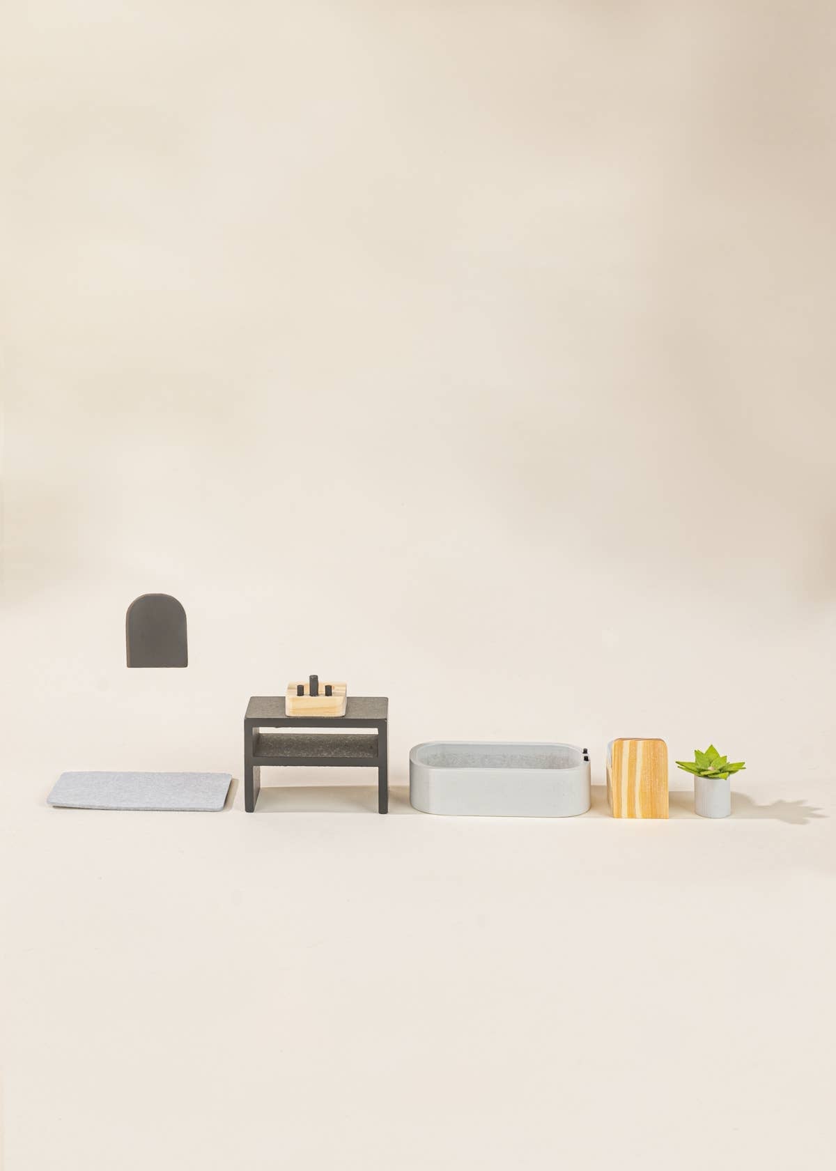 Meubles et accessoires de salle de bain pour maison de poupée - bois - Coco Village - myplayground