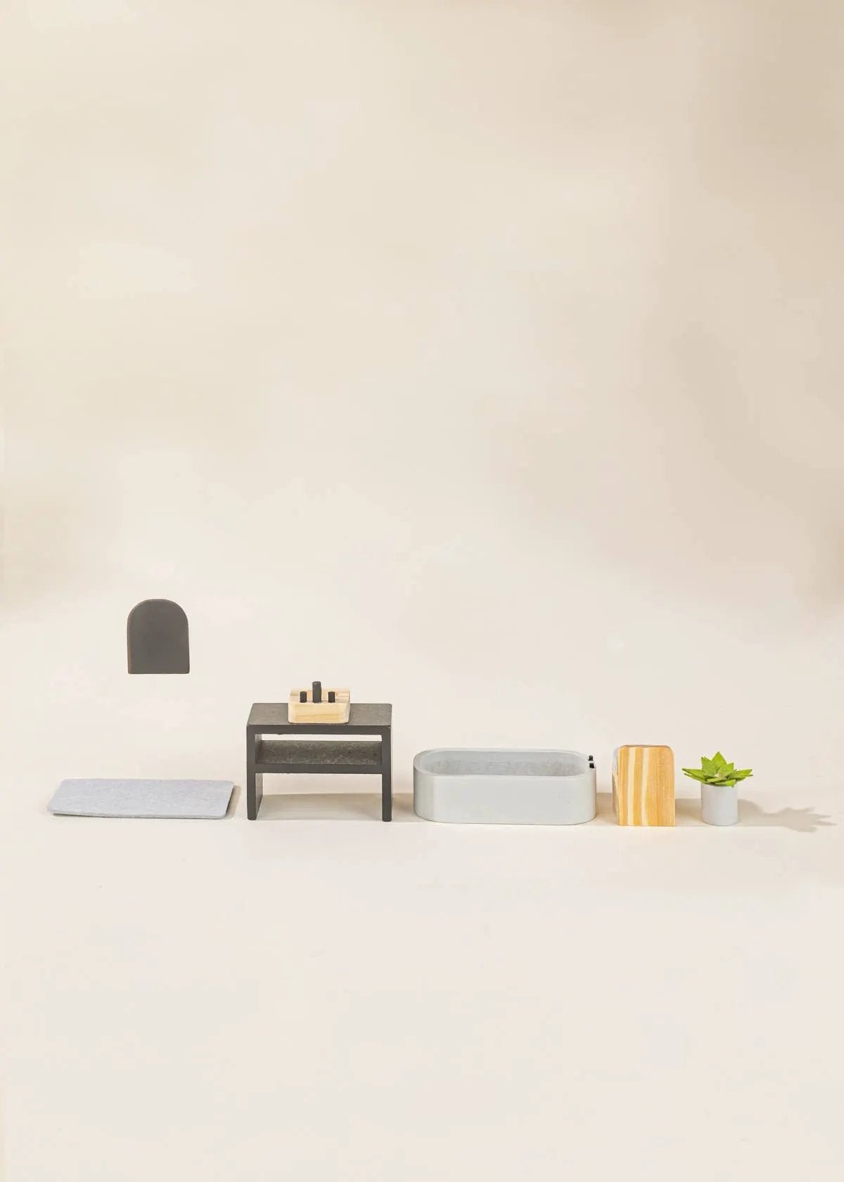 Meubles et accessoires de salle de bain pour maison de poupée - bois - Coco Village by Coco Village