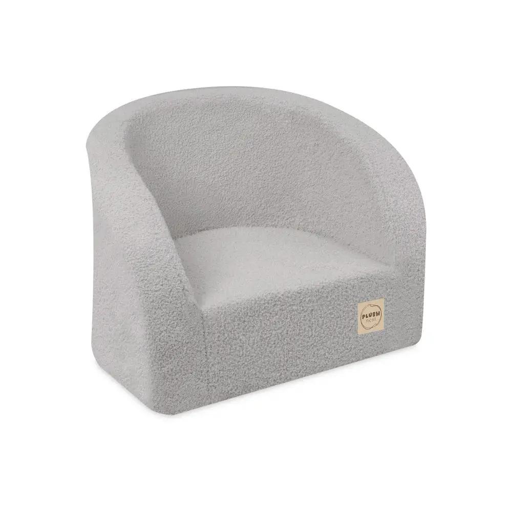 Fauteuil - agneau gris, fauteuil enfant - Plush Nest by Misioo