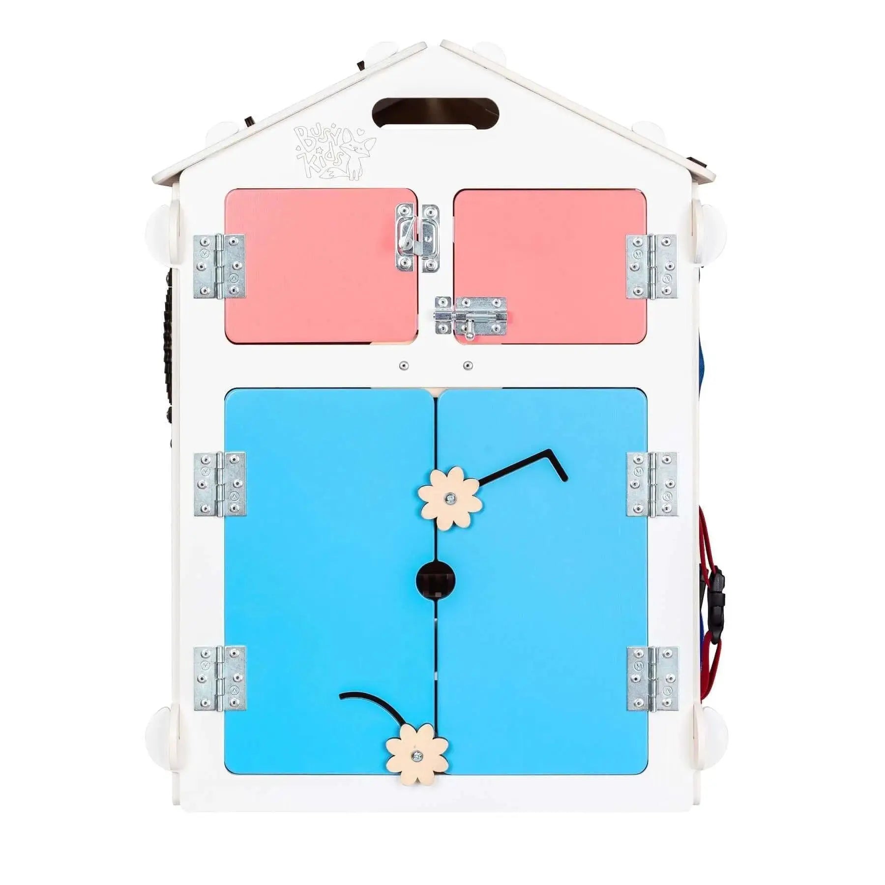 Maisonnette Éducative Blanche - Bois Natura, 12 à 18 mois, montessori - BusyKids by BusyKids