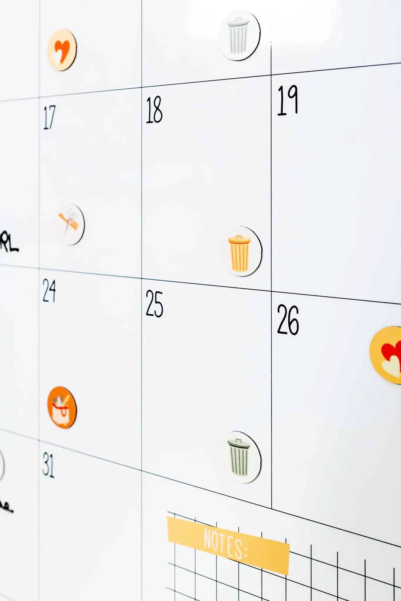 Calendrier mural mensuel magnétique - Le familial by Ferflex