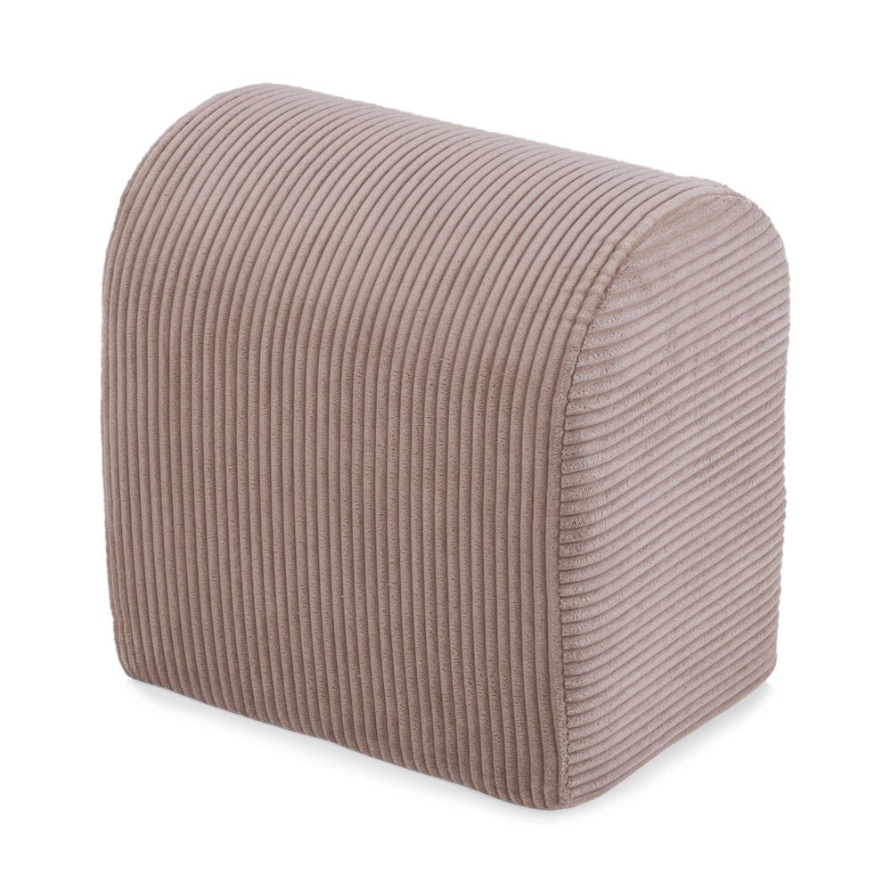 Terrain de jeu 3 éléments + dry pool 90x30 – Velours côtelé beige premium (+200 balles : perle, or, jaune), aire de jeux – Plush Nest - myplayground