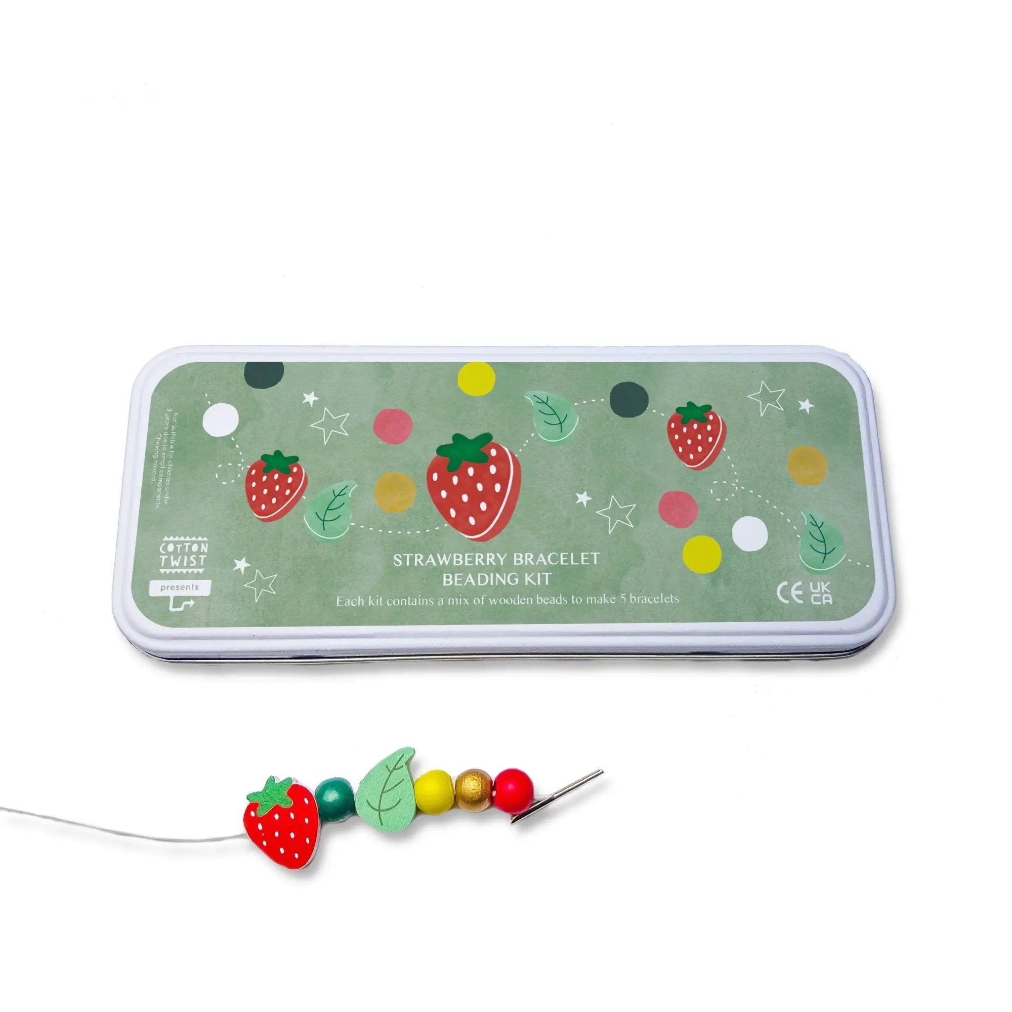 Kit de perles avec bracelet en forme de fraise by Cotton Twist