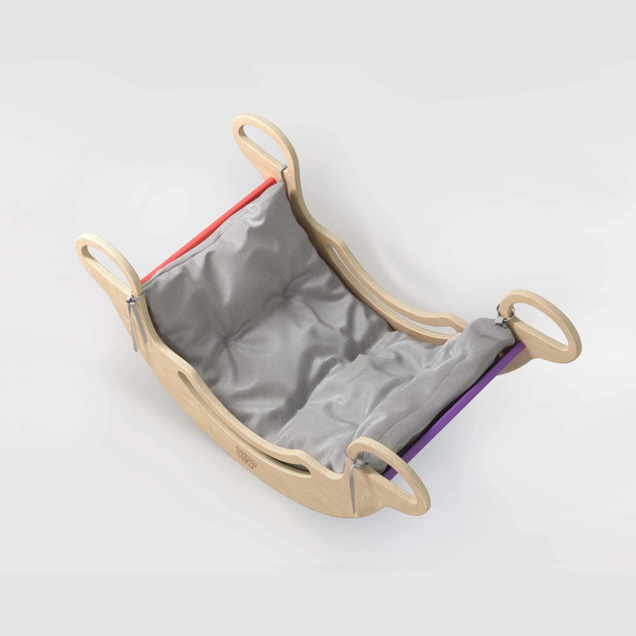 Ensemble triangle pikler + 2 Planches + bascule d’équilibre - arc - en - ciel, Bois Natura, 12 à 18 mois - BusyKids - myplayground