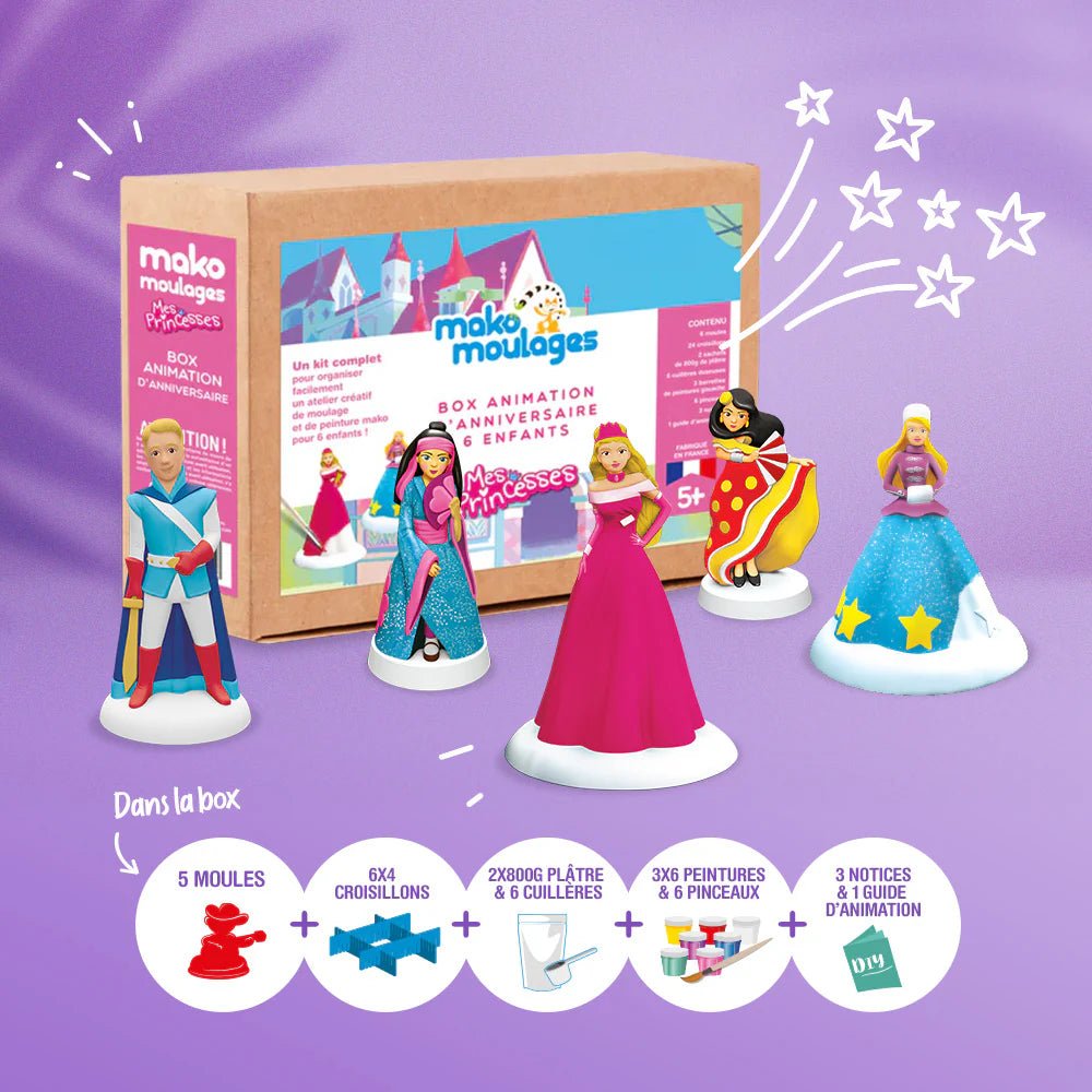 Box Animation Anniversaire - Mako Moulages Princesses - Mako Créations - myplayground