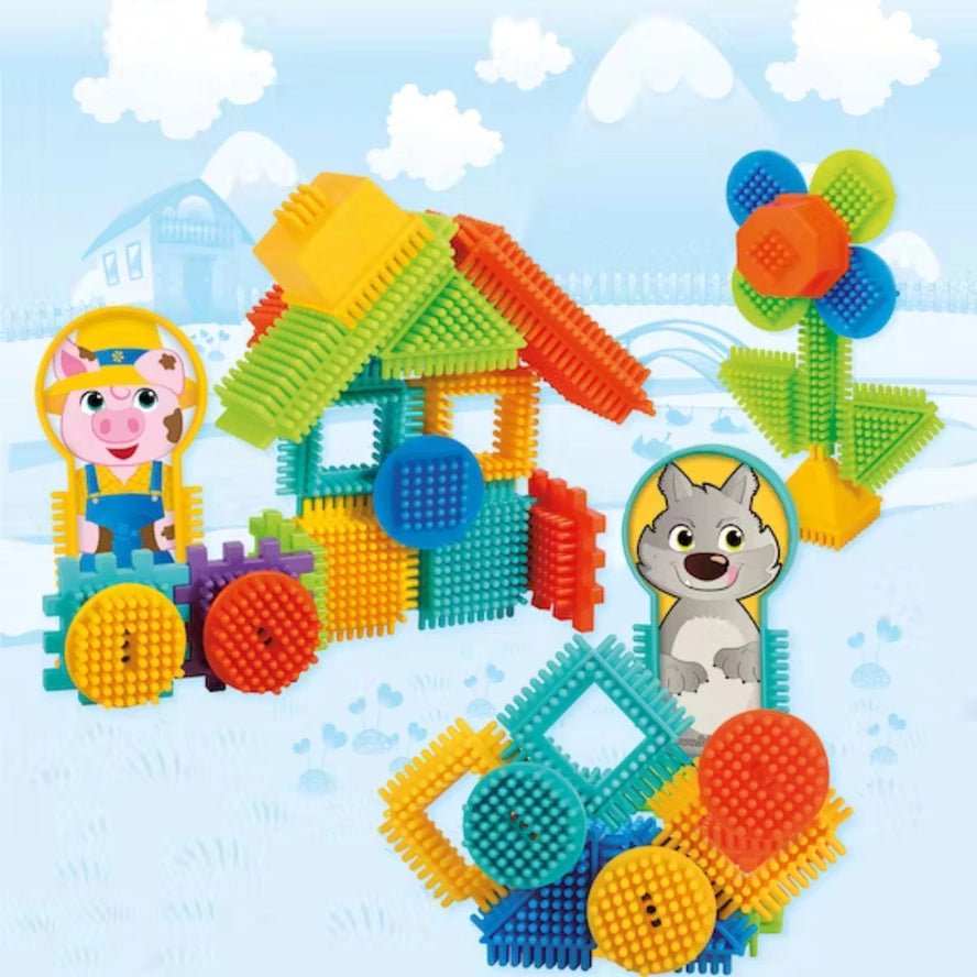 Coffret 50 Bloko - 3 Petits Cochons & le Loup - Bloko - myplayground