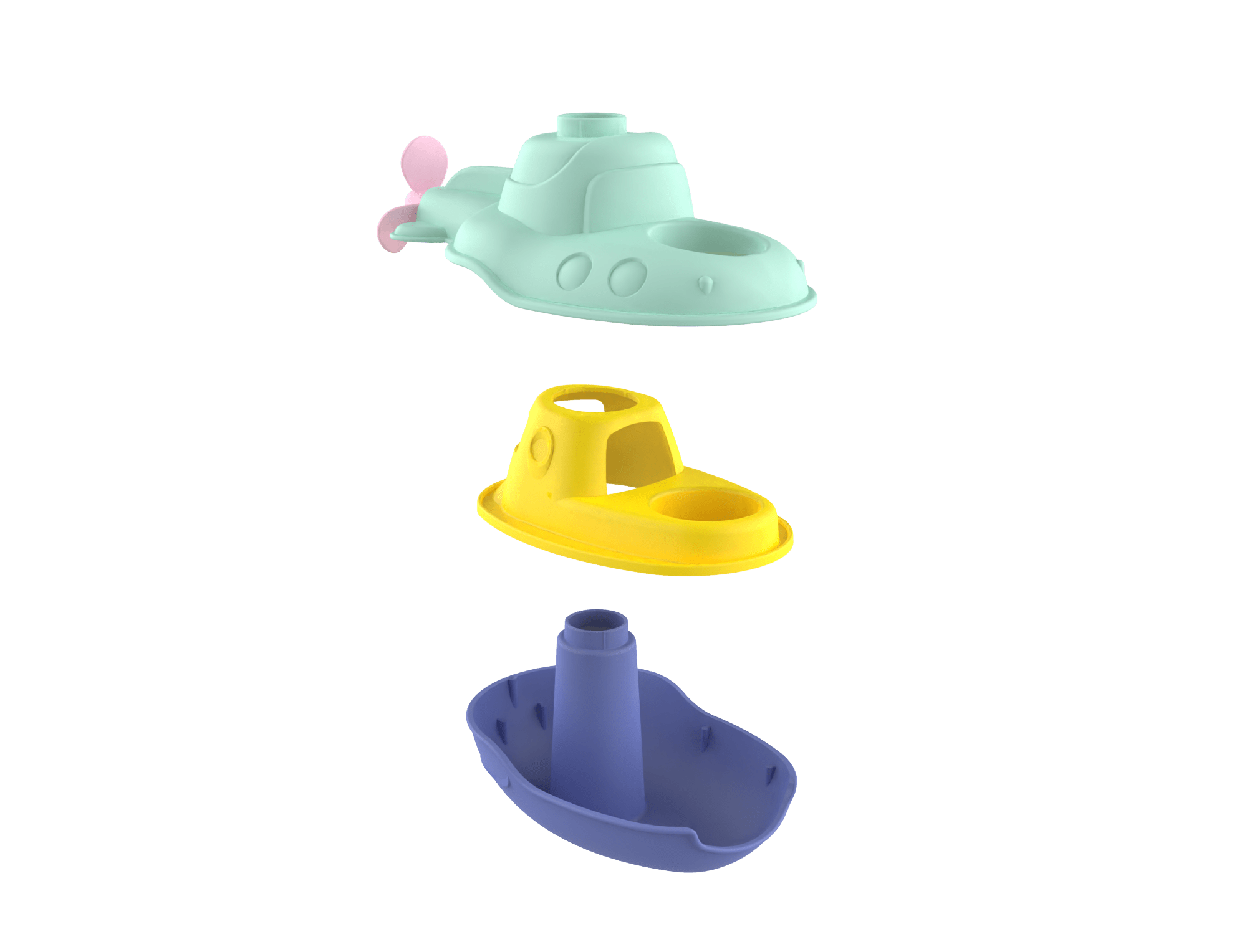 Mon premier sous - marin 2 - en - 1 - Jouet de Bain - Made in France - myplayground