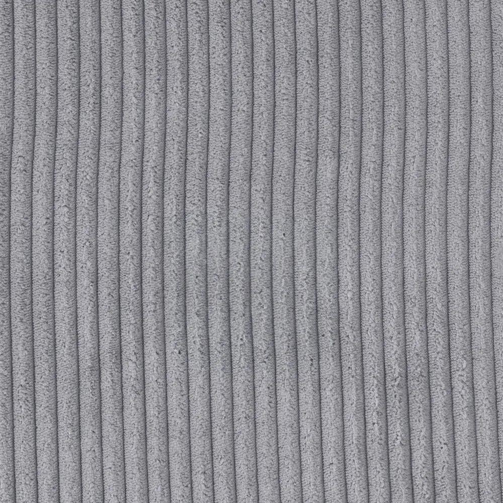 Pouf ourson 46x25 cm - Velours côtelé gris premium - Plush Nest by Misioo
