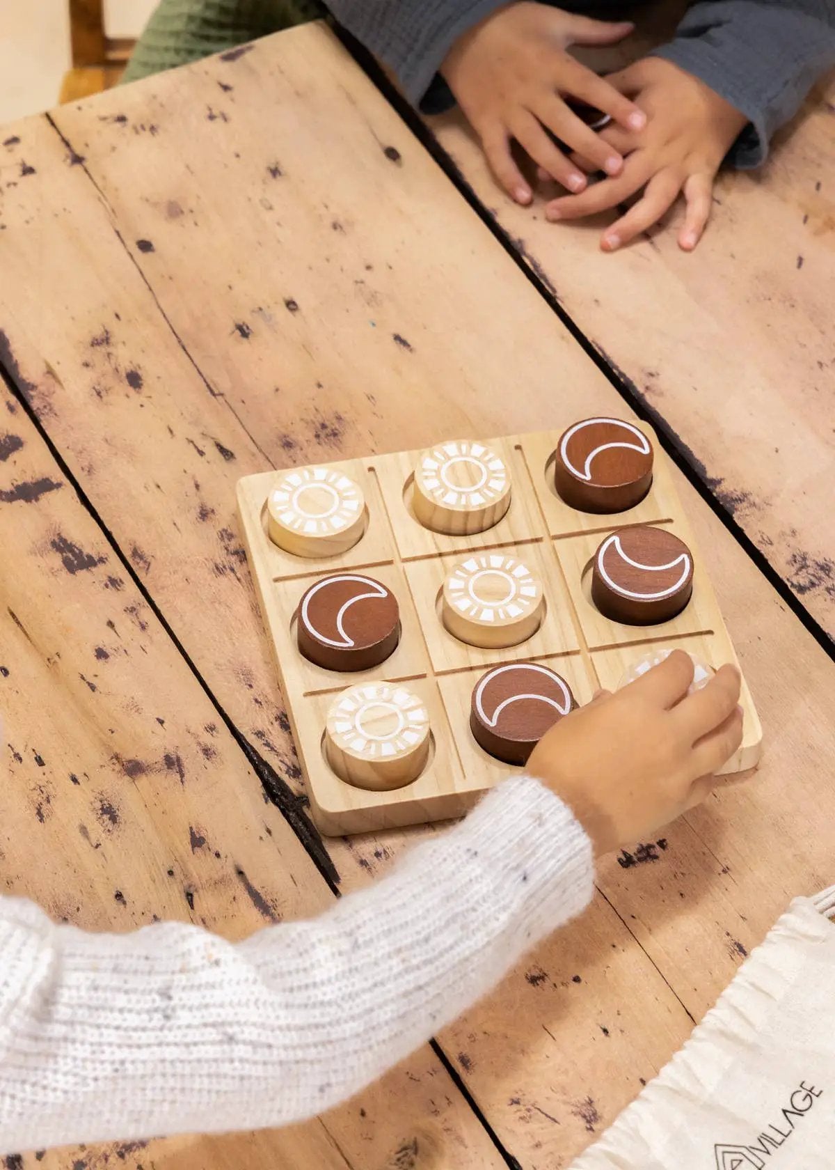 Set de jeu Tic Tac Toe en bois - Coco Village by Coco Village